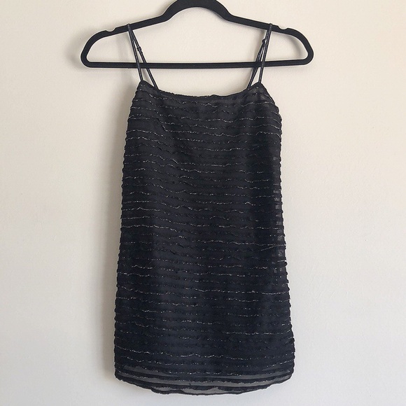 Free People Tops - Free People tank top with silver metallic detail!